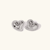 Holly Heart Earrings